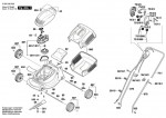 Bosch 3 600 H85 A71 ROTAK 320 Lawnmower 230 V / GB Spare Parts ROTAK320